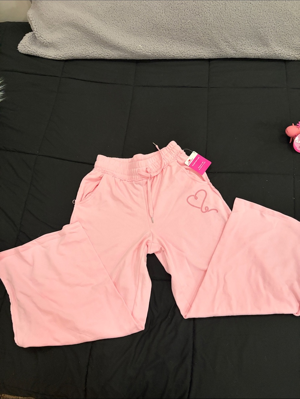 Pink Heart Sweatpants